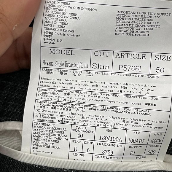 💙 HOST PICK 💙 SuitSupply Green Havana check suit Size 40R/34 - Picture 12 of 15